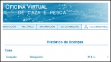 Xa é posible renovar online a licenza de caza ou pesca de Galicia