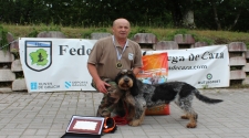 Antonio Sánchez con “Tito” gañador  do Autonómico de Xabaril