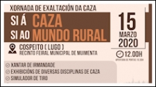 Xornada de exaltación da caza, o vindeiro 15 de marzo en Cospeito (Lugo)