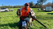 Alfonso García coa setter “Jara” proclamouse Campión Galego de Caza Menor en Portomarín