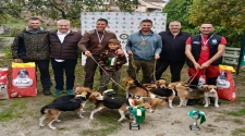Os beagles do coruñés José Javier Suárez acadan o autonómico de rastro de coello 