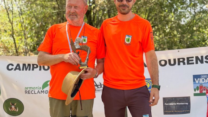 Félix Robles con “Zenith” foi o campión da proba e Aneiros Leira con “Pul” campión provincial de San Huberto en Xinzo