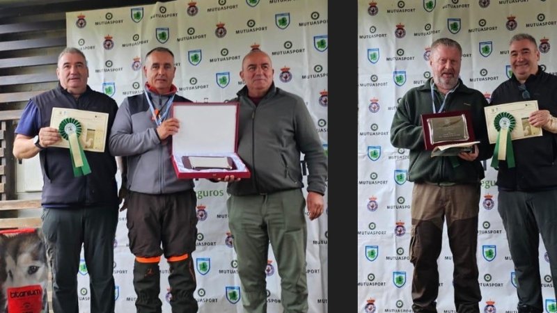 O setter “Roi de Vilar de Donas” de René Vale e o braco “Iron de Mancofa” de Jaime Aneiros proclamáronse campións galegos de cans de parada
