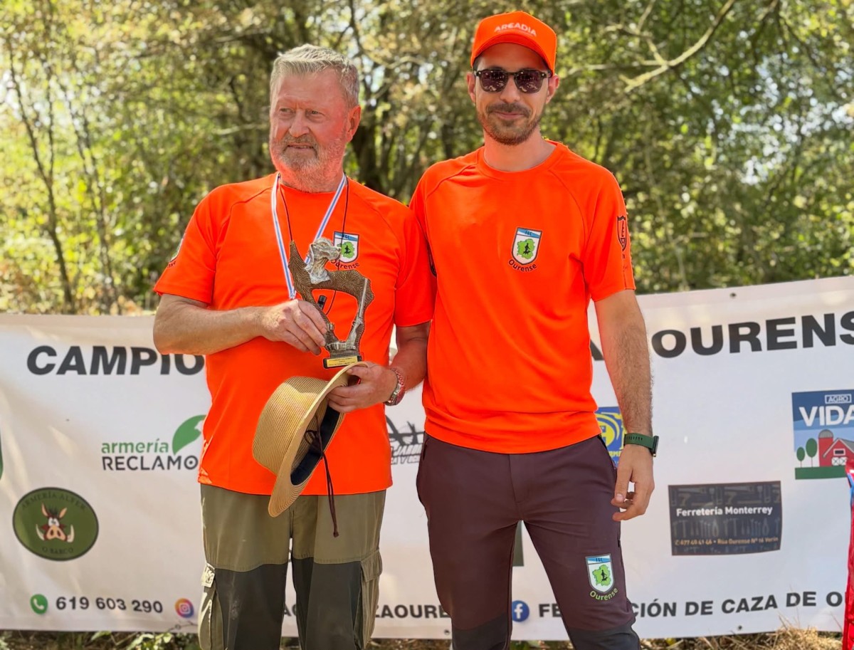 Félix Robles con “Zenith” foi o campión da proba e Aneiros Leira con “Pul” campión provincial de San Huberto en Xinzo