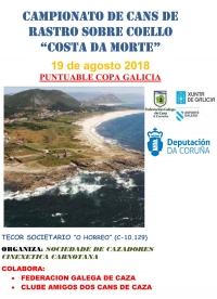 Campionato de Cans de Rastro sobre Coello “COSTA DA MORTE”