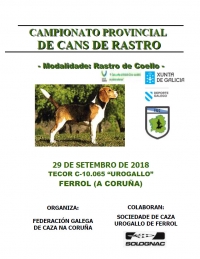 Campionato Provincial da Coruña de Cans de Rastro de Coello