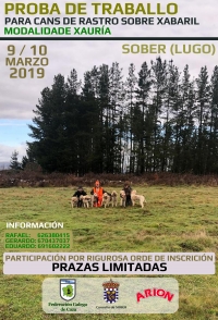 Proba de Traballo para Cans de Rastro de Xabaril