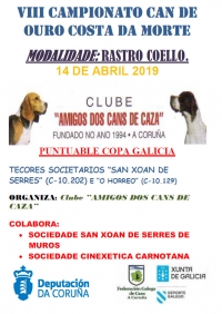 VIII Campionato "Can de Ouro Costa da Morte" de Rastro de Coello