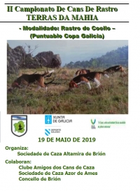 II Campionato de Rastro de Coello "Terras da Mahía"