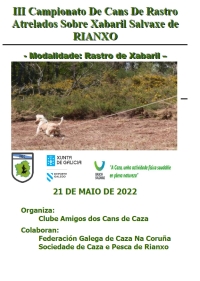 Campionato de Cans de Rastro Atrelados sobre Xabaril Salvaxe de Rianxo