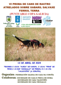 VI Proba de Cans de Rastro sobre Xabaril Salvaxe de Ferrolterra