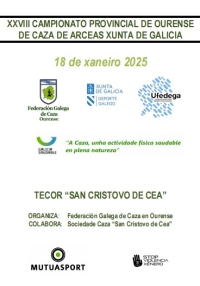 Campionato Provincial de Ourense de Caza de Arceas Xunta de Galicia