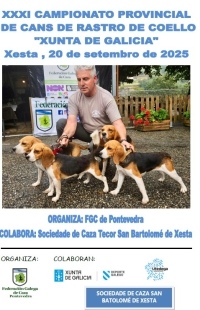 XXXI Campionato Provincial de Pontevedra de Cans de Rastro sobre Coello "Xunta Galicia"