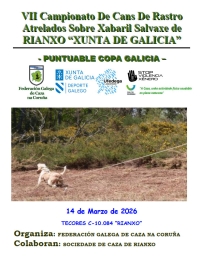 VII Campionato de cans de Rastro Atrelados sobre Xabaril Salvaxe de Rianxo "Xunta de Galicia"