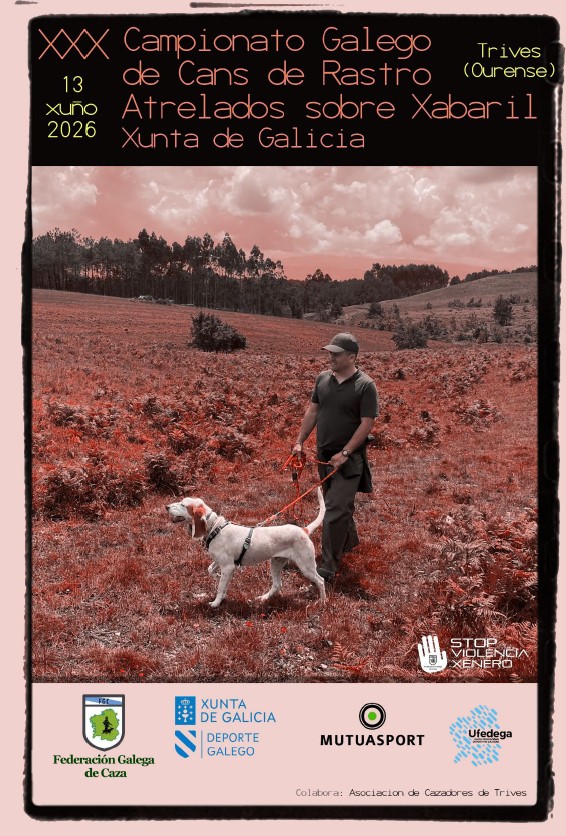 XXX Campionato Galego de Cans de Rastro Atrelados sobre Xabaril "Xunta de Galicia"