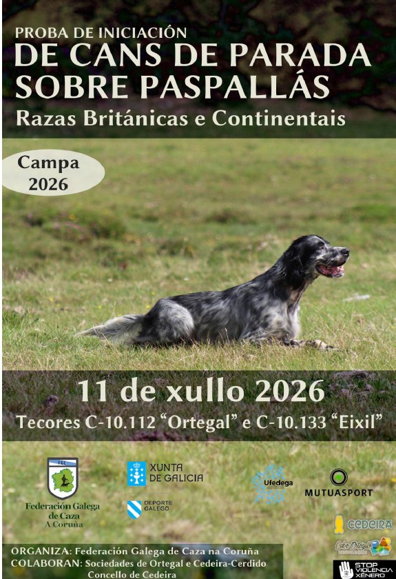 Proba de Iniciación de Cans de Parada sobre Paspallás "Xunta de Galicia"