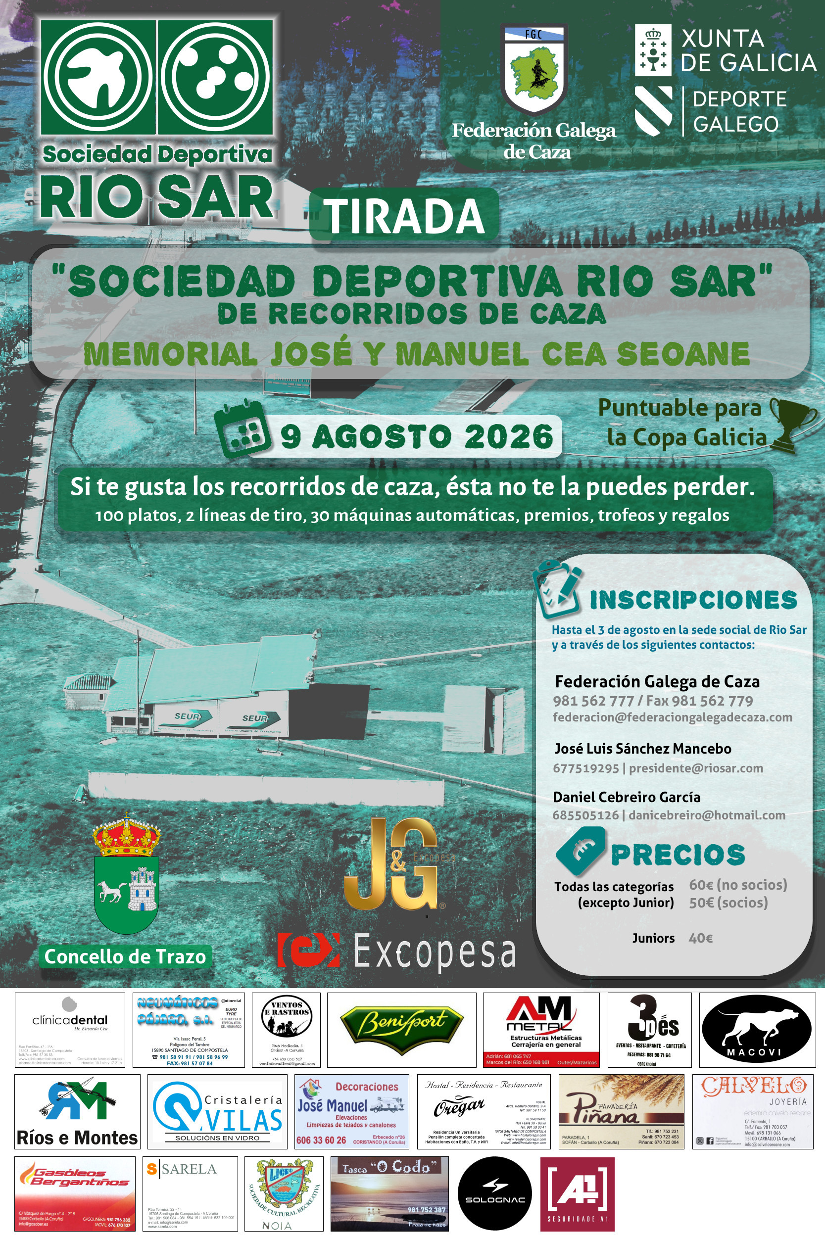 Tirada Rio Sar "Memorial José y Manuel Cea Seoane" de RRCC