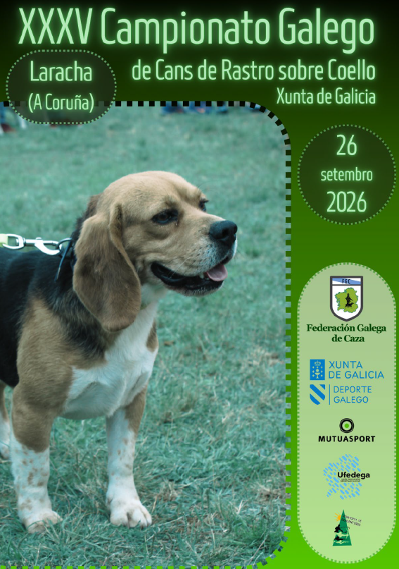 XXXV Campionato Galego de Cans de Rastro sobre Coello "Xunta de Galicia"
