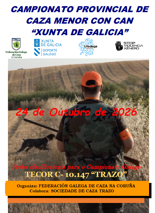 Campionato Provincial da Coruña de Caza Menor con Can "Xunta de Galicia"