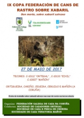 IX Copa Federación de Cans de Rastro sobre Xabaril Salvaxe