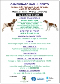 Campionato de San Huberto "Amigos de Ardemil"