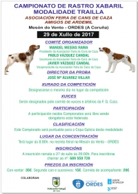 Campionato de Rastro de Xabaril "Amigos de Ardemil"