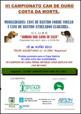 Campionato "Can de Ouro" Costa da Morte de Rastro