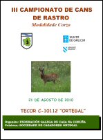 III Campionato de Rastro de Corzo
